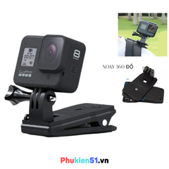 Kẹp Mũ, Nón Ba Lô Xoay 360 Độ Cho Gopro ActionCam