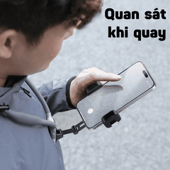 Vòng Đeo Cổ Telesin Góc POV kẹp chắc chắn hỗ trợ quay ngang dọc uốn dẻo tiện dụng S2-HNB-02