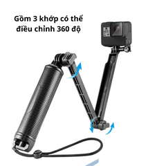 Gậy 3 Khúc (3way) Telesin Cho Actioncam Gopro gấp gọn tiện lợi