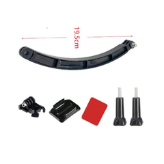 Bộ phụ kiện gắn nón bảo hiểm kèm gậy nối dài nhựa 7,5cm 13,5cm 19,5cm