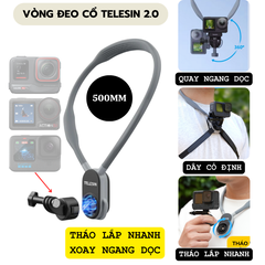 Vòng đeo cổ Quick Release 2.0 gắn Gopro Insta360 Ace Pro ActionCam , Điện Thoại