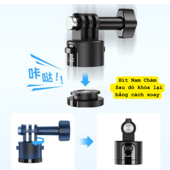 Bộ Thao Tác Nhanh Telesin Gắn ActionCam Gopro Insta360 hít nam châm mạnh mẽ