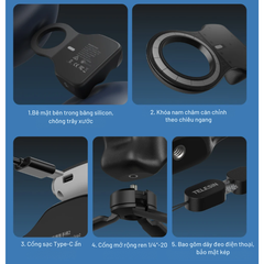 Tay cầm 2.0 Bluetooth hỗ trợ Iphone quay phim chụp hình dễ dàng ổn định