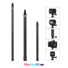 Gậy 1.5M 3M Carbon Fiber tàng hình kéo dài dành cho Insta360, GoPro, GoPro Max