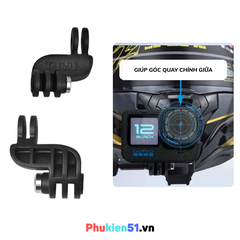 Ngàm gắn Actioncam giúp góc quay chính giữa nón khung hình đẹp TUYU