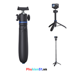 Tripod Telesin tích hợp ngàm Action 6 Nano tự bung chân kéo dài 65cm