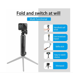 Gậy 3 Khúc (3way) Telesin Cho Actioncam Gopro gấp gọn tiện lợi