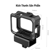 SmallRig Cage GoPro 13 12 11 10 9 có khung gắn Adapter Gopro gắn mic đèn led làm Vlog -Smallrig 3083B