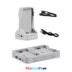 Dock sạc DJI Flip hỗ trợ sạc nhanh 2 khe pin có đèn báo