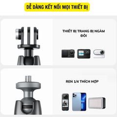 Đế nam châm TELESIN gắn Actioncam, Gopro, Insta360 X2 X3 Ace Pro