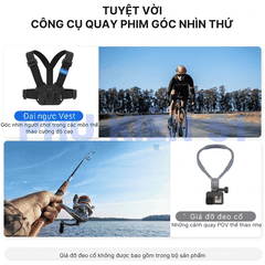 Dây đeo ngực TELESIN gắn ActionCam Gopro, Insta360 Ace Pro - TELESIN GP-UCS-001