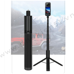 Gậy 2 in 1 tích hợp tripod gắn Actioncam 1.2m nhỏ gọn tiện lợi-  Gậy tàng hình 2in1 cho Gopro Insta360