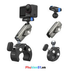 Kẹp càng cua Telesin cho Action 5 4 3 Osmo 360 gắn ghi đông xe xoay 360 độ tuỳ chỉnh