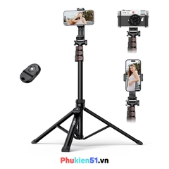 Tripod Vrig Tp 14 kéo dài 1m6 nhôm cứng cáp hỗ trợ nhiều thiết bị gimbal, điện thoại Actioncam, máy ảnh