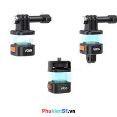 Ngàm Vrig AC 12 13 14 thao tác nhanh cho Actioncam Gopro Insta360 Osmo Action