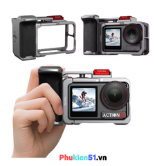 Tay cầm Flymile cho Action 5 Pro 4 3 hợp kim nhôm chắc chắn chụp hình đường phố