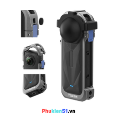 Khung Nhôm Telesin cho Insta360 X5 bảo vệ lens máy toàn diện chắc chắn