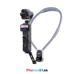 Vòng đeo Telesin Pocket 3 4 Luna hỗ trợ đeo cổ quay Pov đầu 1/4 inch