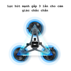 Đế Hít 3 Chân Cao Cấp TELESIN hỗ trợ gắn Actioncam Camera