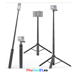 Gậy Vrig Tp 21 kéo dài 128cm tích hợp tripod gắn Actioncam Gopro Insta360 Actioncam
