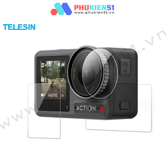 Cường lực TELESIN Osmo Action 5 Pro 4 3 bảo vệ màn hình chống trầy