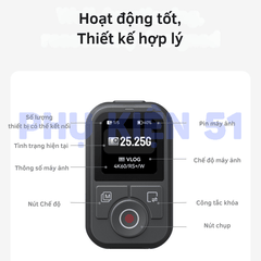 Remote Telesin cho DJI Action 6 5 4 , Osmo 360 điều khiển từ xa lên tới 60m, kháng nước , tiện lợi