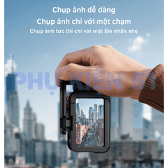 Báng tay cầm Telesin DJI Action 3 4 5 Pro tương thích khung kim loại khung nguyên bản