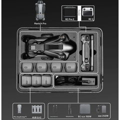 VALI chống sốc cho DJI Mavic 4 Pro đựng khuôn vừa vặn chắc chắn kháng nước