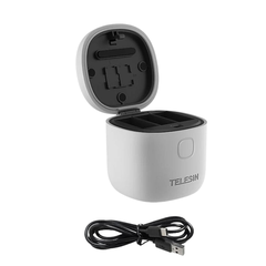 Pin và Dock sạc Allin Box Telesin Gopro Gopro 12 11 10 9 Black chống nước hỗ trợ đọc thẻ TF