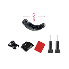 Bộ phụ kiện gắn nón bảo hiểm kèm gậy nối dài nhựa 7,5cm 13,5cm 19,5cm