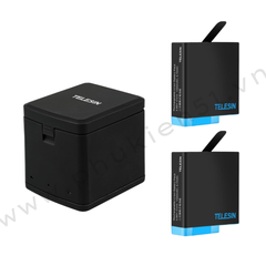 Hộp Sạc và Pin TELESIN GoPro Hero 5 6 7 8 BLACK