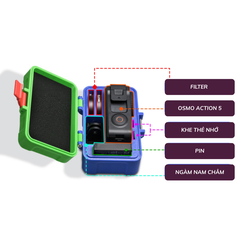 Hộp đựng in 3D cho DJI Action 5 Pro 4 3 tiện lợi nhỏ gọn