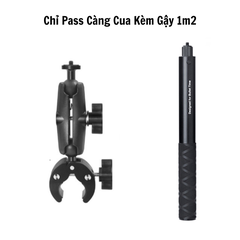 Bộ Kẹp gắn Moto ,ghi đông Xe đạp Dành Cho Insta360 One RS / X2 / X3 GoPro Max