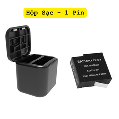 Hộp sạc và Pin Insta360 Ace Ace Pro dung lượng cao thay thế pin theo máy