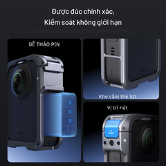 Khung hợp kim Telesin cho Osmo 360 kim loại cứng chắc bảo vệ toàn diện camera S6-FMS-30-TDJ