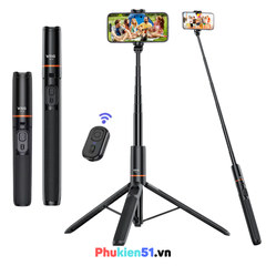 Tripod Vrig Tp 19 20 dài 60-160cm cho điện thoại chân đứng vững chắc nhỏ gọn tiện lợi