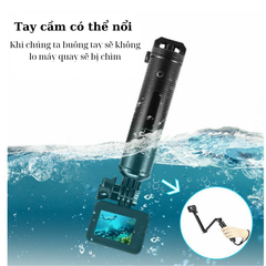 Gậy 3 Khúc (3way) Telesin Cho Actioncam Gopro gấp gọn tiện lợi