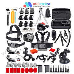 Bộ phụ kiện Actioncam 50/120 in 1 cho GOPRO Hero 11 10 9 8 7 6 5 Black INSTA360 , Actioncam cao cấp