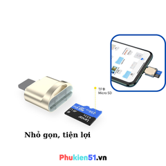 Đầu Đọc Thẻ Nhớ Micro TF Usb 3.1 IOS Type C Dạng Móc Khóa Tiện Dụng
