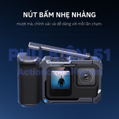 StreetGrip Kit TELESIN GOPRO 9 10 11 12 13 BLACK - Tay cầm hỗ trợ chụp hình đường phố nghệ thuật