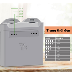 Hub sạc nhanh YX 45W cho DJI Neo hỗ trợ sạc nhanh 2 khe pin