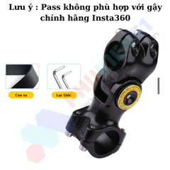 Giá Kim Loại Gắn Gậy Tàng hình lên xe đạp thể thao, moto cho Insta360, Gopro Max