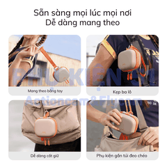 Túi mini Telesin đựng Actioncam cao cấp lớp nhung mềm mại, kháng nước