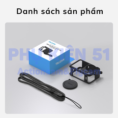 Silicon Telesin Dji Osmo Action 6 bảo vệ màn hình camera chống trầy xước S6-PTC-11