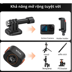 Ngàm Vrig AC 12 13 14 thao tác nhanh cho Actioncam Gopro Insta360 Osmo Action