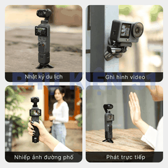 Chân đế Vrig gấp gọn Pocket 3 4 Luna siêu tiện lợi hít nam châm