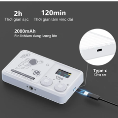 Đèn Vrig FD98 hỗ trợ điện thoại máy ảnh quay phim chụp hình dung lượng pin lớn