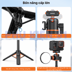 Tripod Vrig Ac 50 cho Insta360 X5 Ace Pro 2 tích hợp Remote kéo dài 55cm tiện lợi