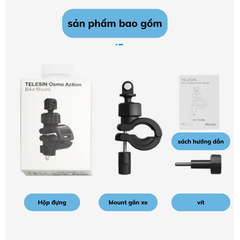 Mount Telesin gắn Actioncam lên ghi đông xe đạp, xe máy