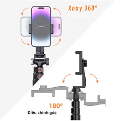 Tripod Vrig Tp 14 kéo dài 1m6 nhôm cứng cáp hỗ trợ nhiều thiết bị gimbal, điện thoại Actioncam, máy ảnh